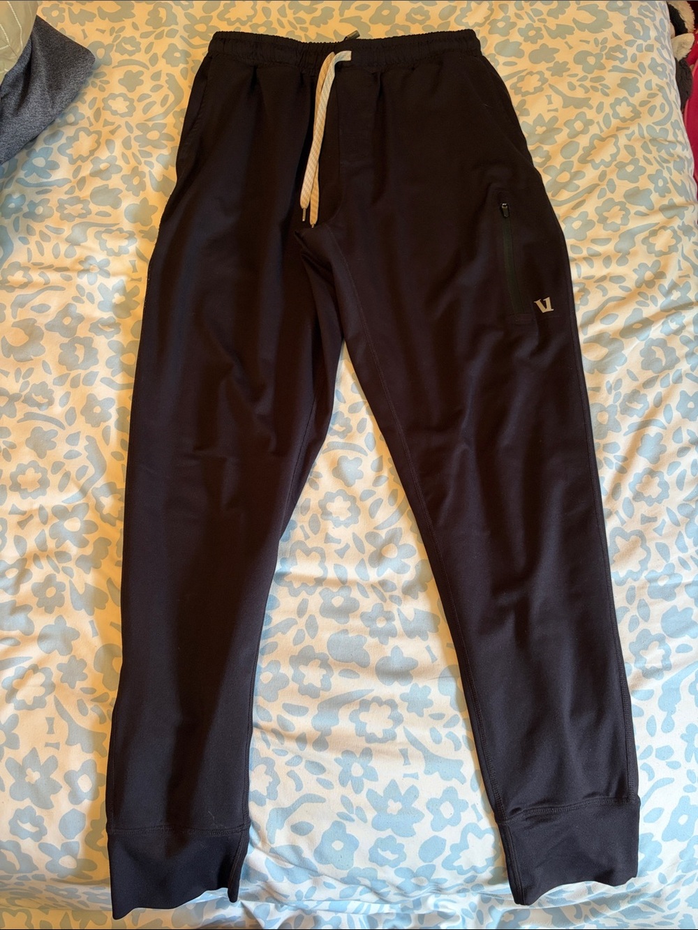 Vuori Black Men's Joggers with Drawstring